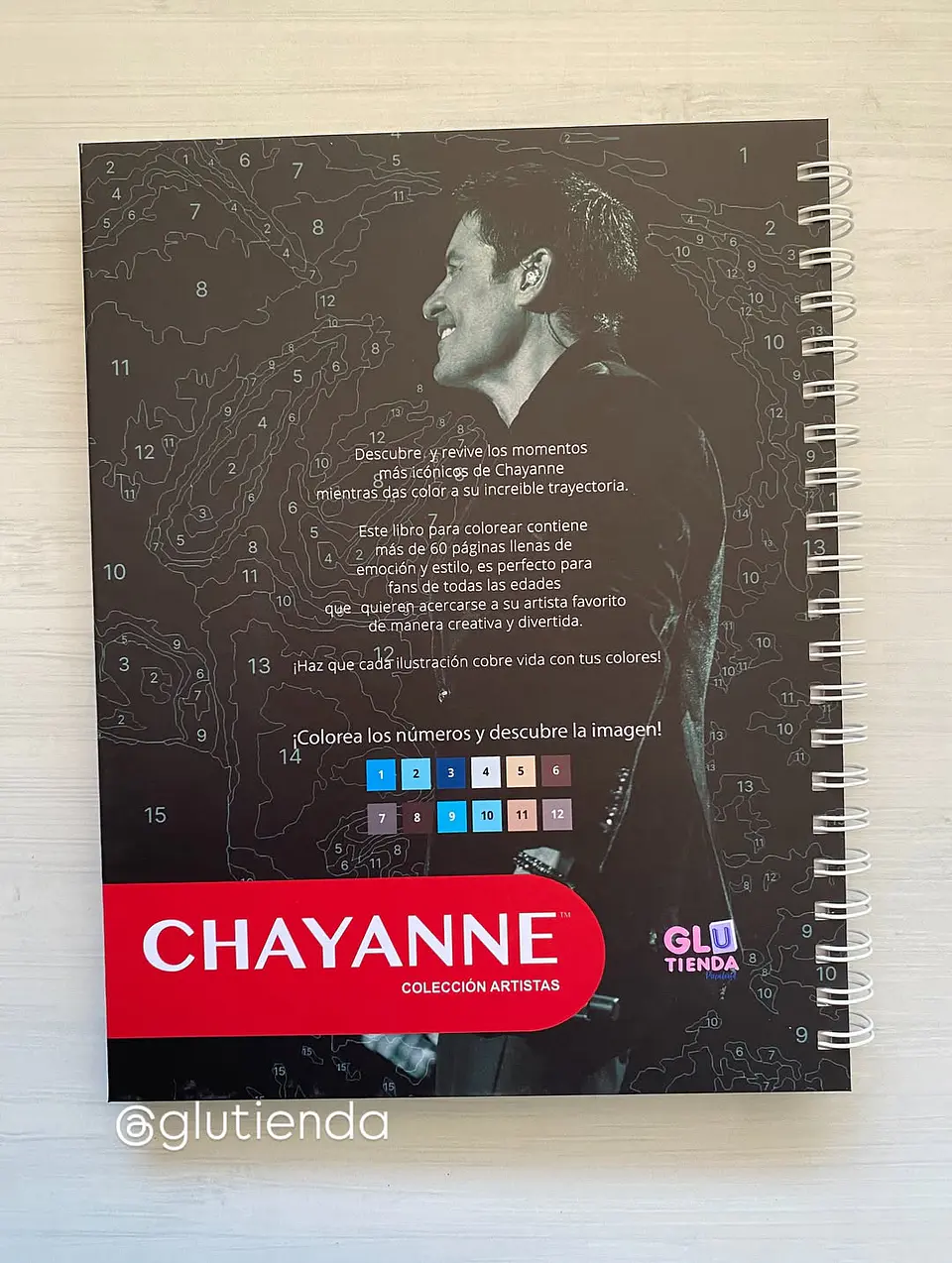 Libro para colorear Chayanne 12
