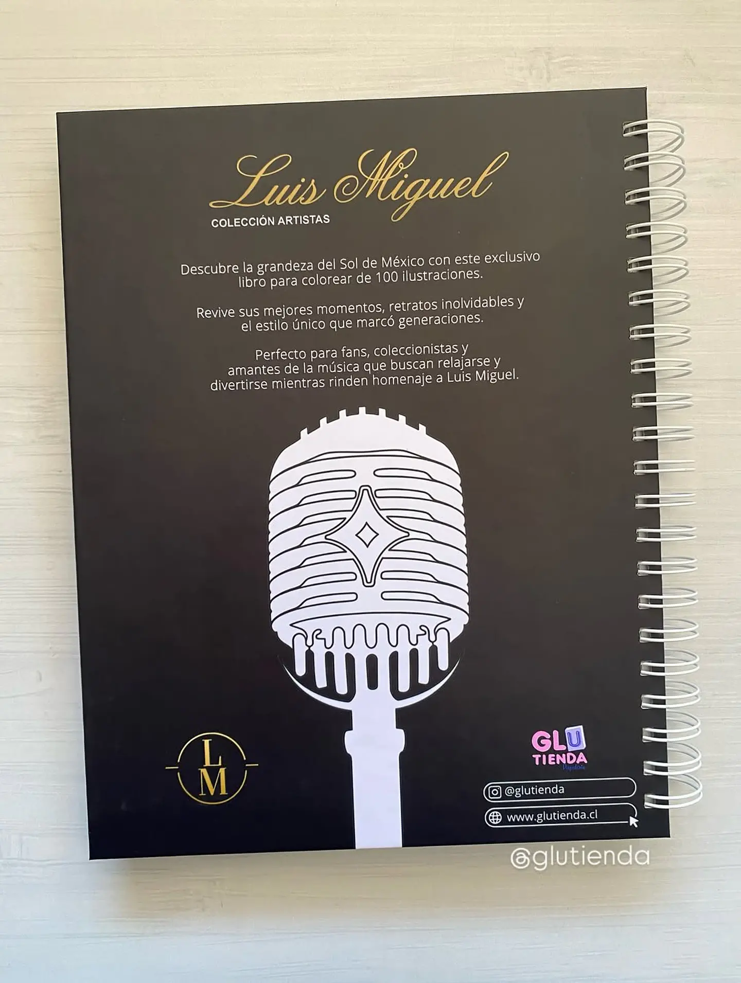 Libro para colorear Luis Miguel 19