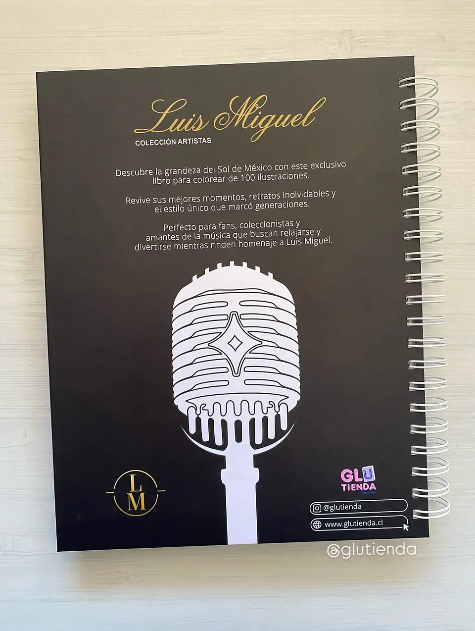 Libro para colorear Luis Miguel 19