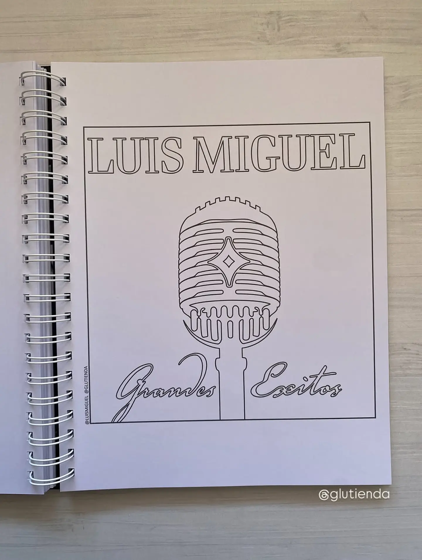 Libro para colorear Luis Miguel 5