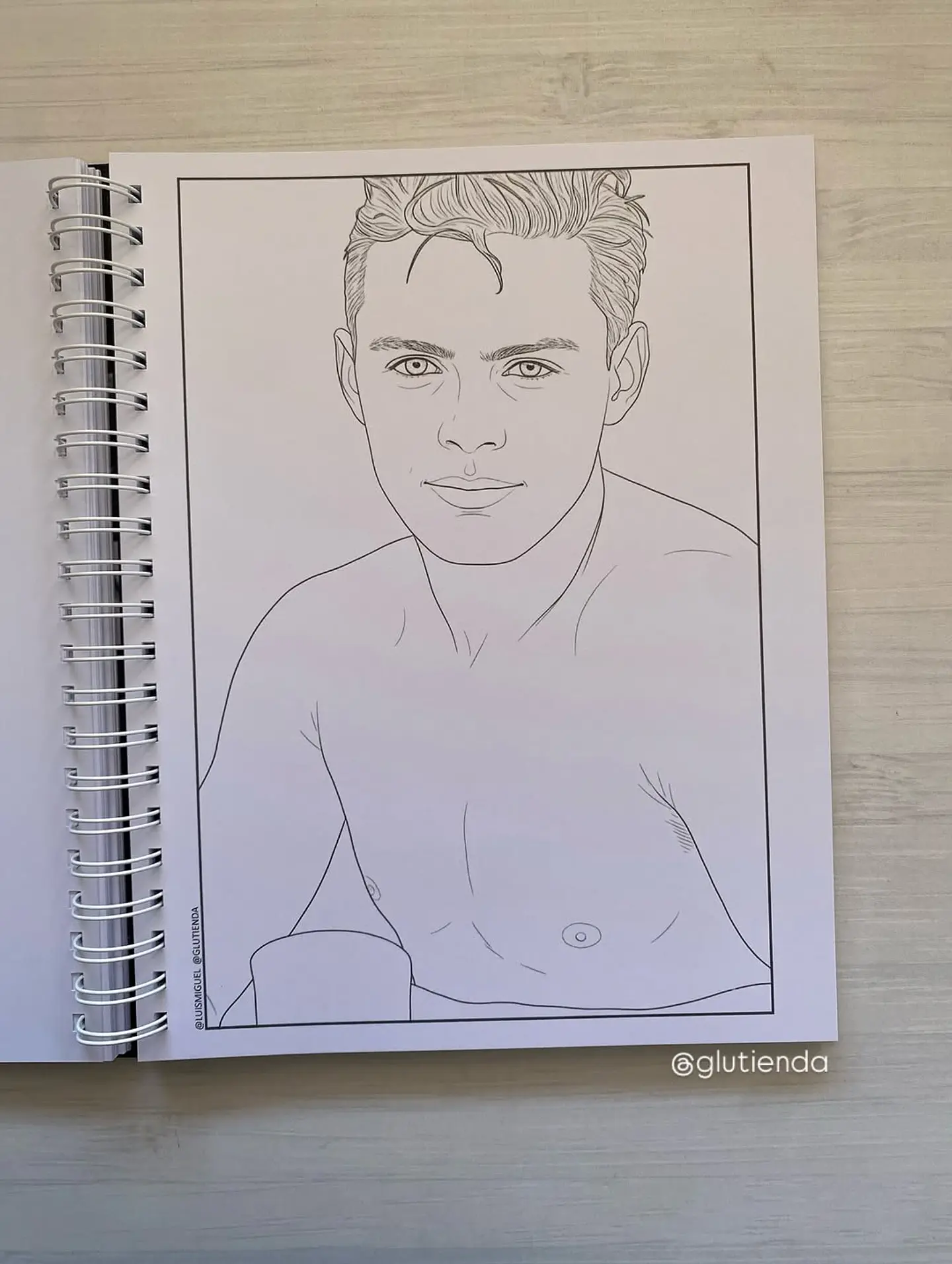Libro para colorear Luis Miguel 6