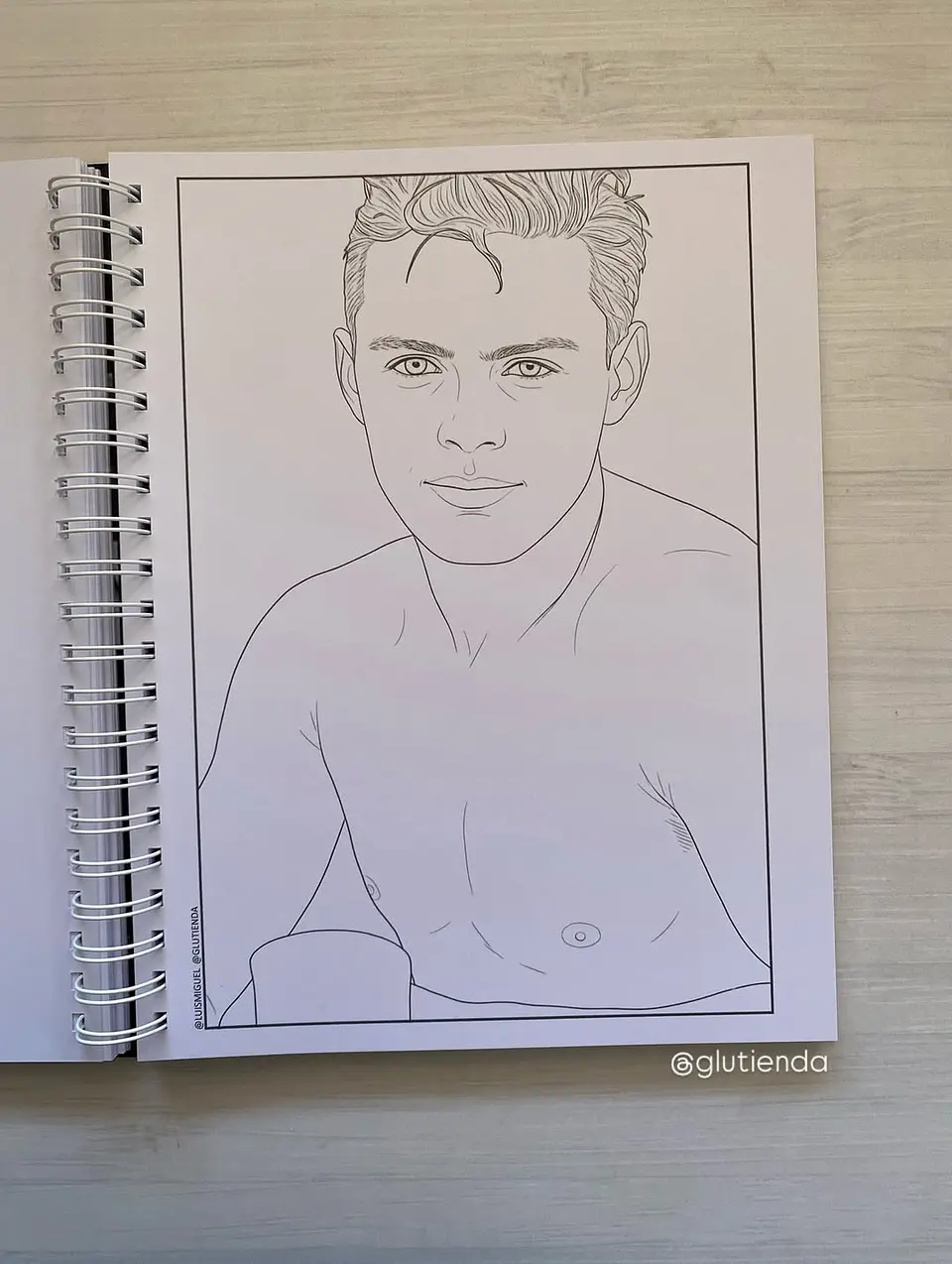 Libro para colorear Luis Miguel 6