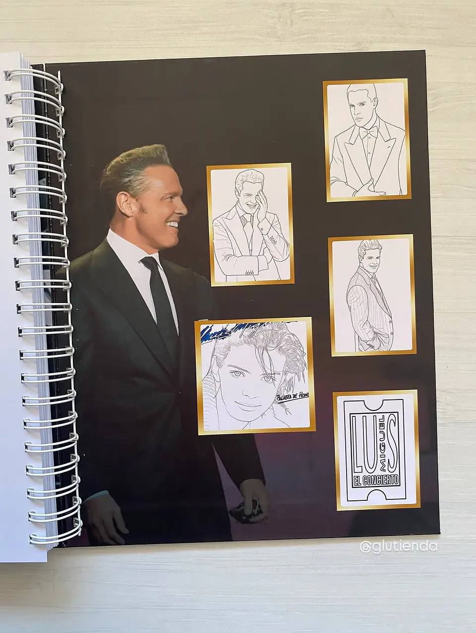 Libro para colorear Luis Miguel 20