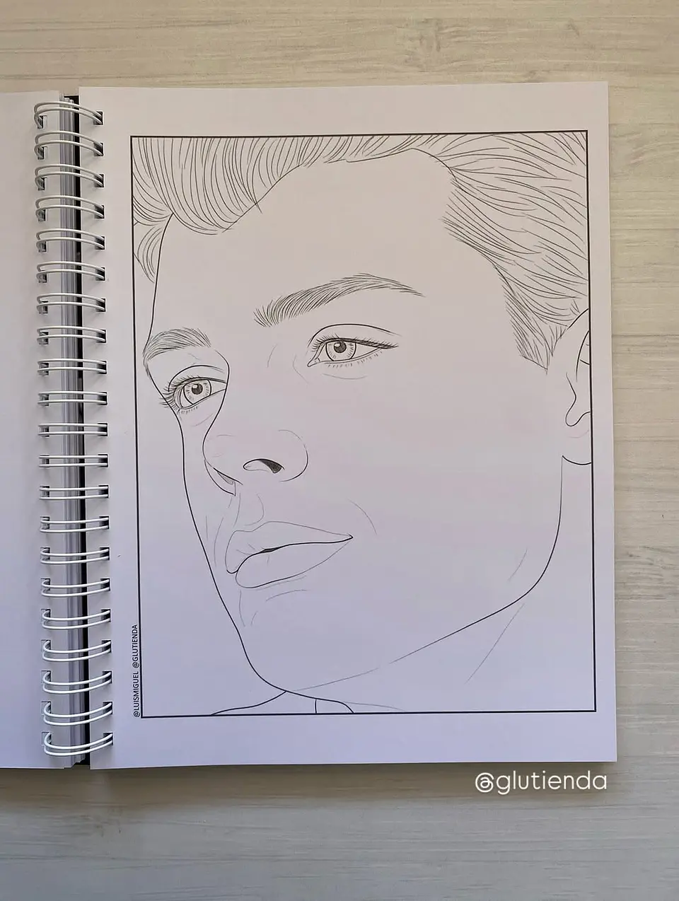 Libro para colorear Luis Miguel 7