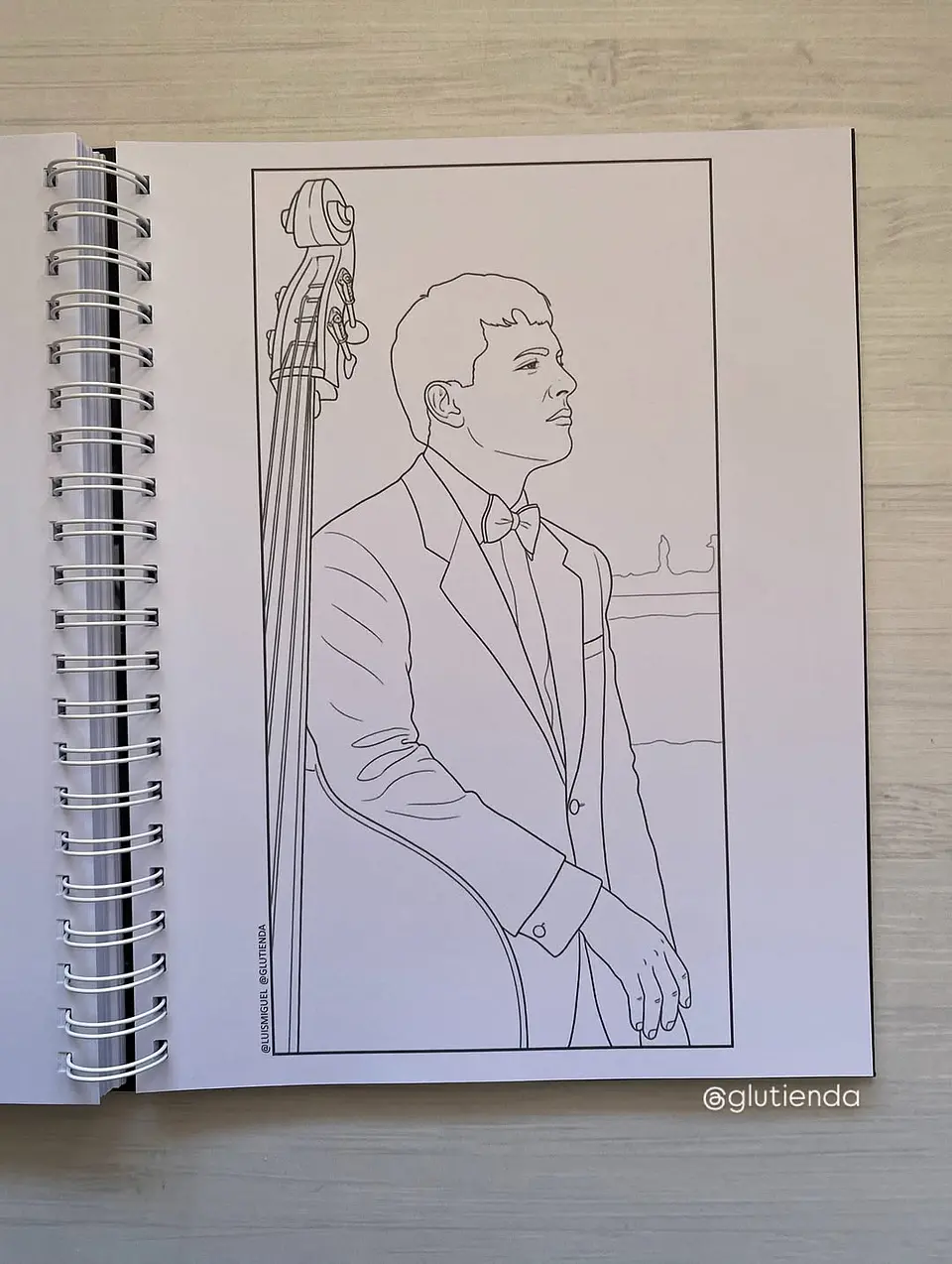 Libro para colorear Luis Miguel 8