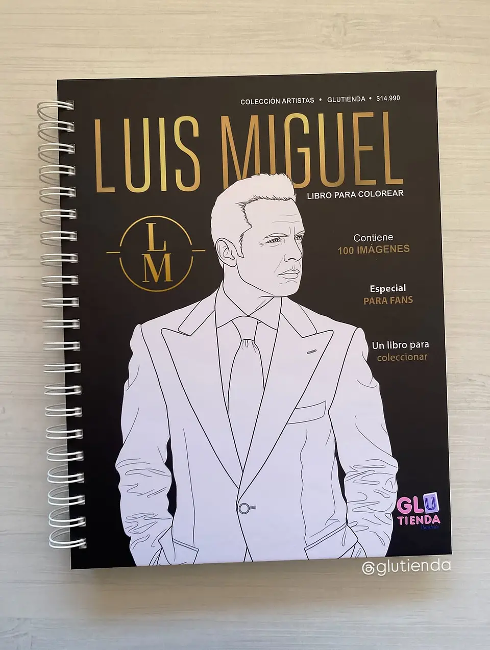 Libro para colorear Luis Miguel 1
