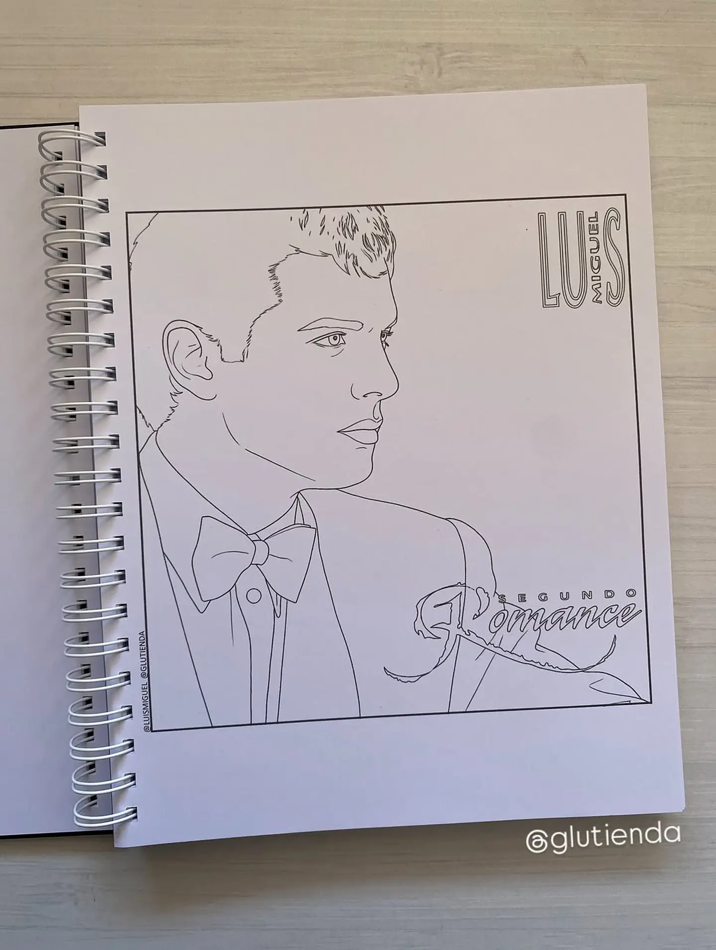 Libro para colorear Luis Miguel 16