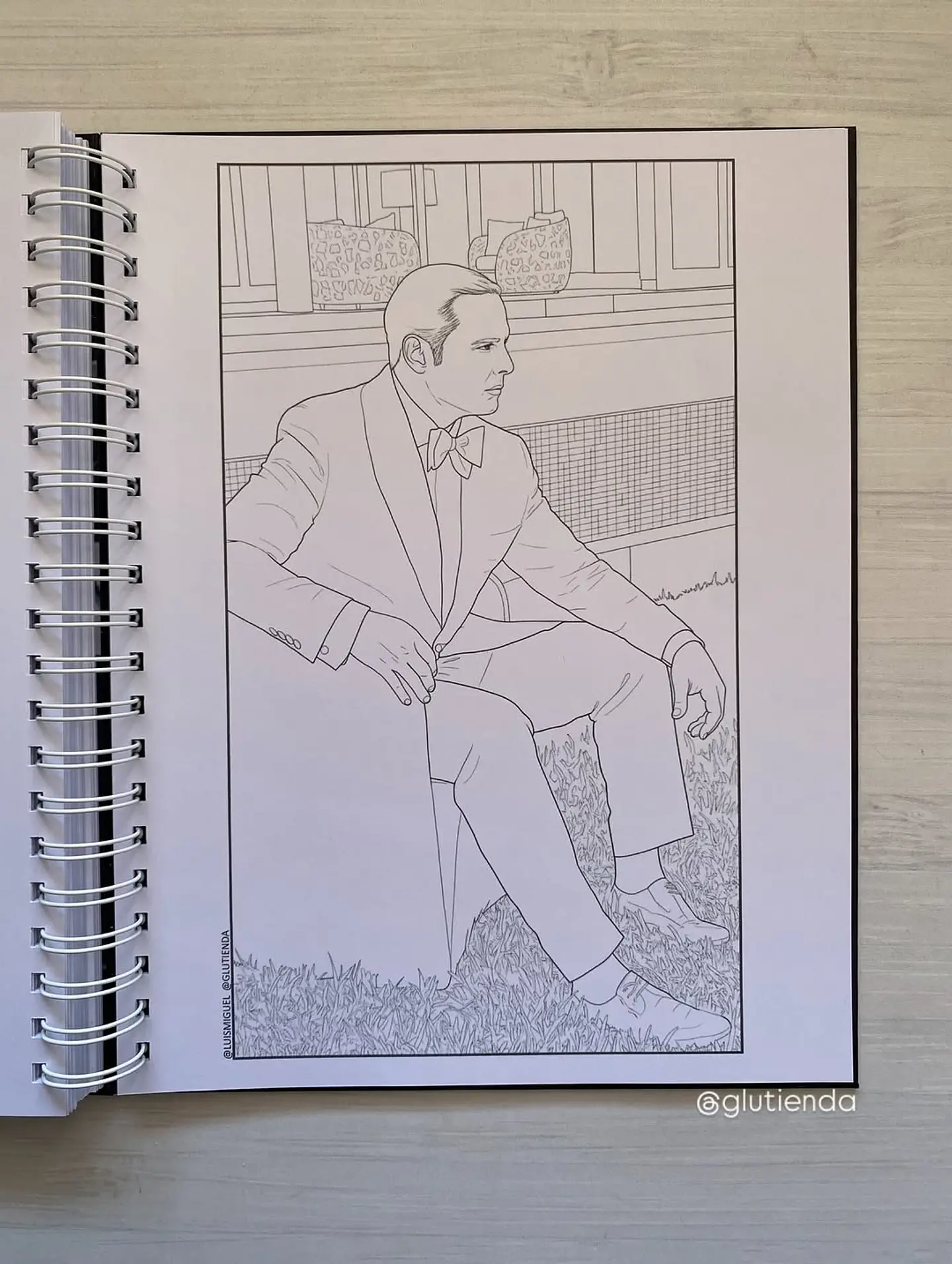Libro para colorear Luis Miguel 18