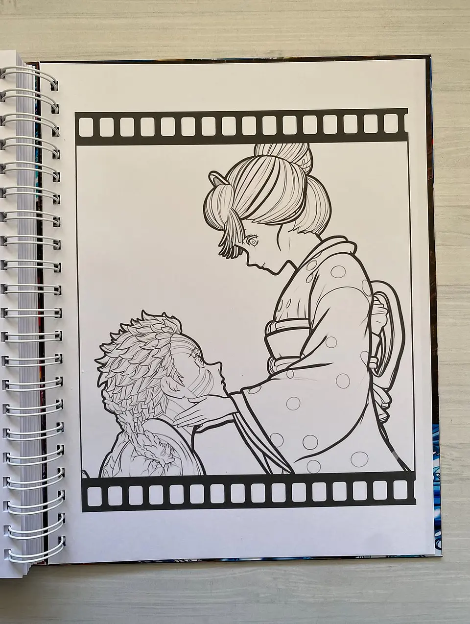 Libro para colorear La pelicula, Demon Slayer: Kimetsu no Yaiba: El Castillo Infinito 9