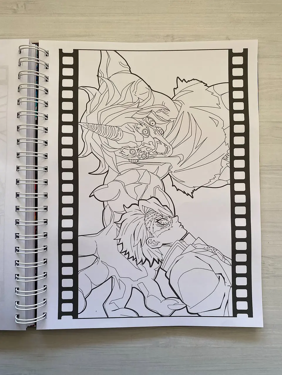 Libro para colorear La pelicula, Demon Slayer: Kimetsu no Yaiba: El Castillo Infinito 10