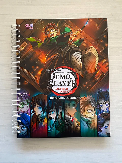 Libro para colorear La pelicula, Demon Slayer: Kimetsu no Yaiba: El Castillo Infinito