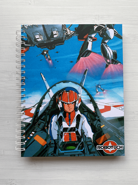 Libro para colorear Robotech (ESPIRAL METÁLICO EN VEZ DE ANILLO METÁLICO COMO SE MUESTRA EN LA IMAGEN) 1
