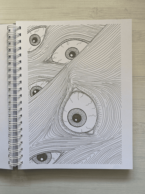 Libro para colorear Junji Ito 5