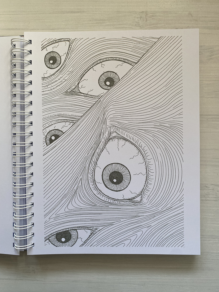 Libro para colorear Junji Ito 5