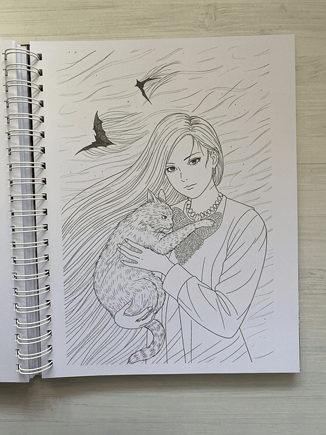 Libro para colorear Junji Ito 10