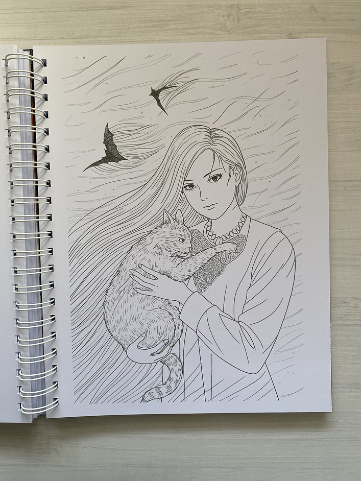 Libro para colorear Junji Ito 10