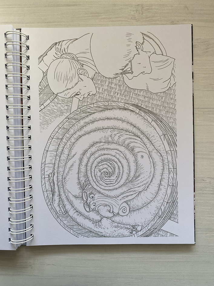 Libro para colorear Junji Ito 17