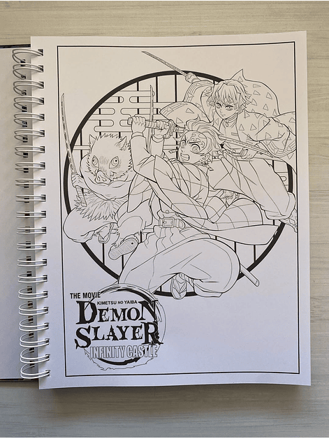 Libro para colorear La pelicula, Demon Slayer: Kimetsu no Yaiba: El Castillo Infinito 6