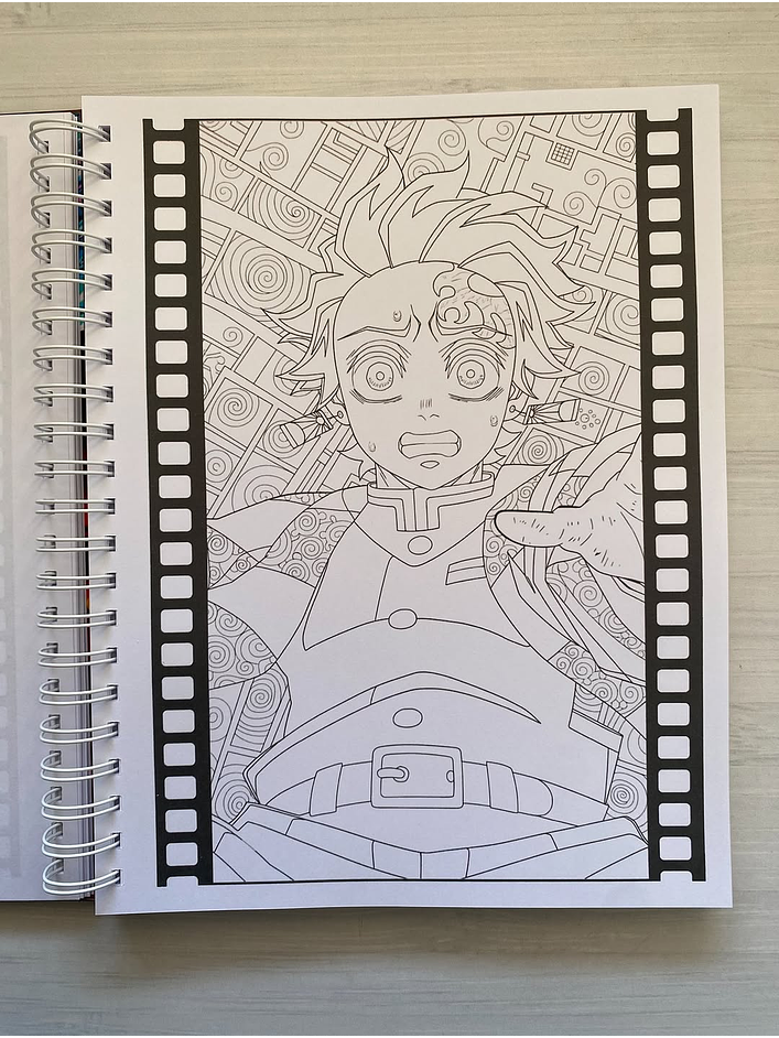 Libro para colorear La pelicula, Demon Slayer: Kimetsu no Yaiba: El Castillo Infinito 7