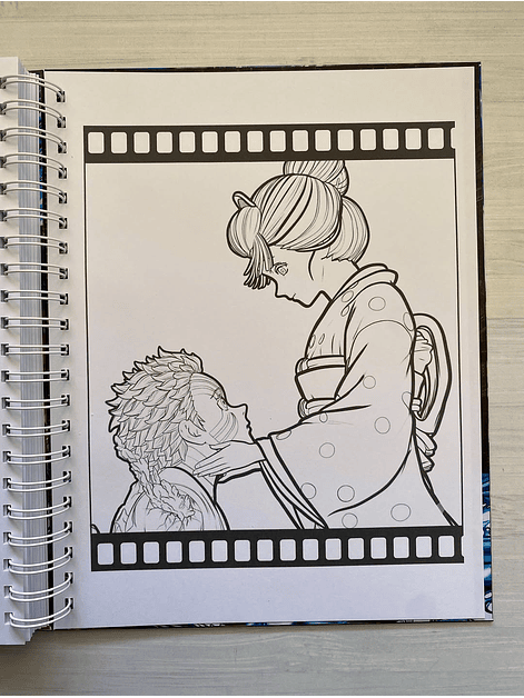 Libro para colorear La pelicula, Demon Slayer: Kimetsu no Yaiba: El Castillo Infinito 9