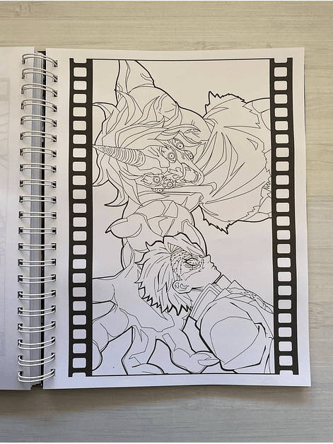 Libro para colorear La pelicula, Demon Slayer: Kimetsu no Yaiba: El Castillo Infinito 10