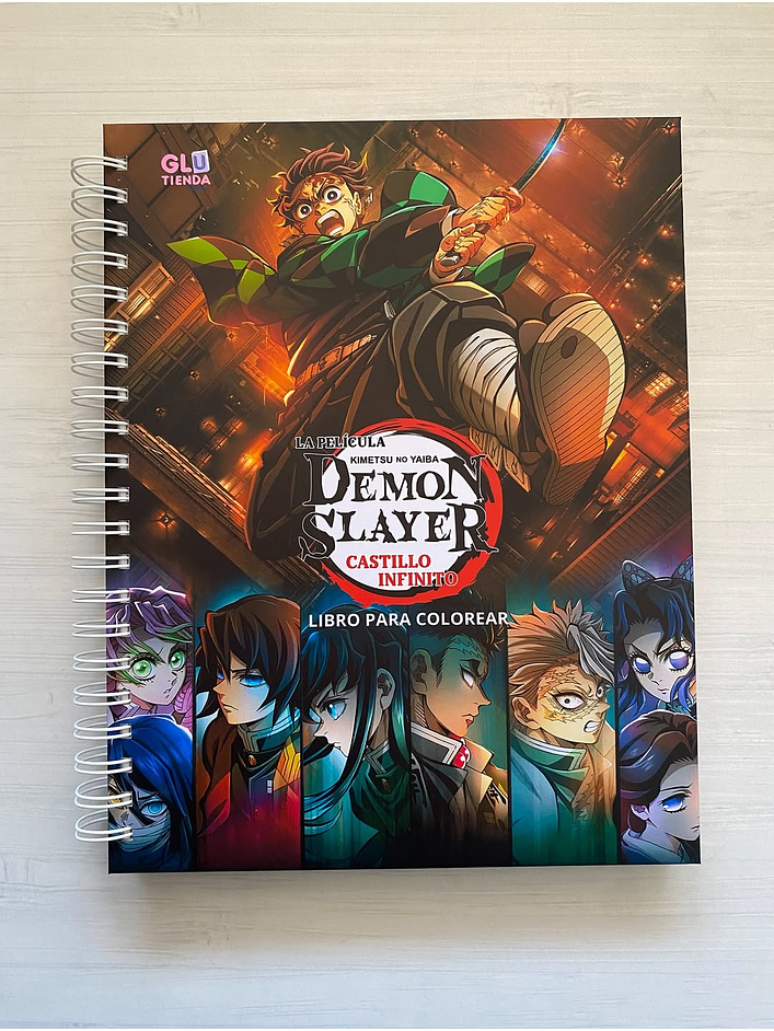 Libro para colorear La pelicula, Demon Slayer: Kimetsu no Yaiba: El Castillo Infinito 1