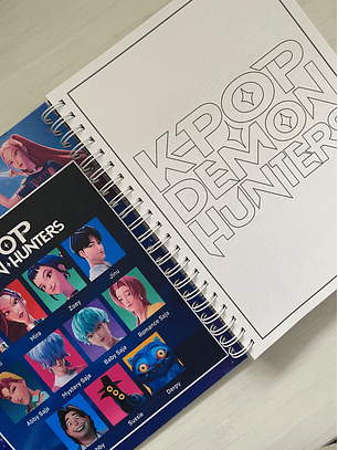 Libro para colorear “KPop Demon Hunters”