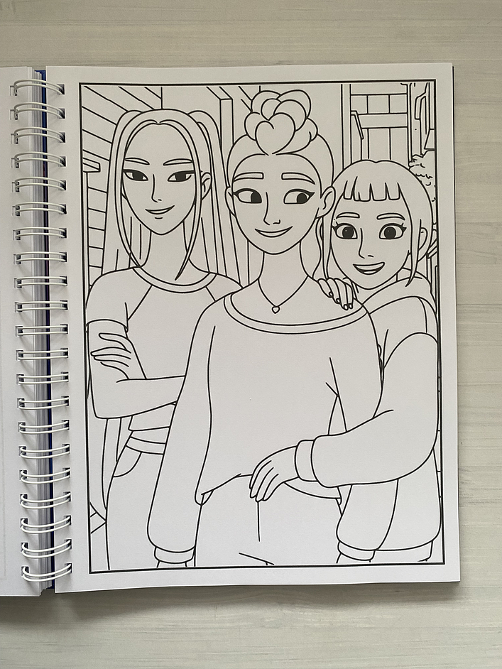 Libro para colorear “KPop Demon Hunters” 3