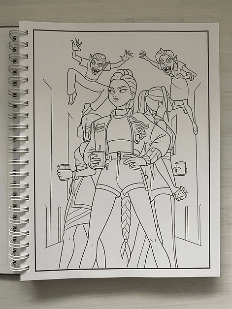 Libro para colorear “KPop Demon Hunters” 7