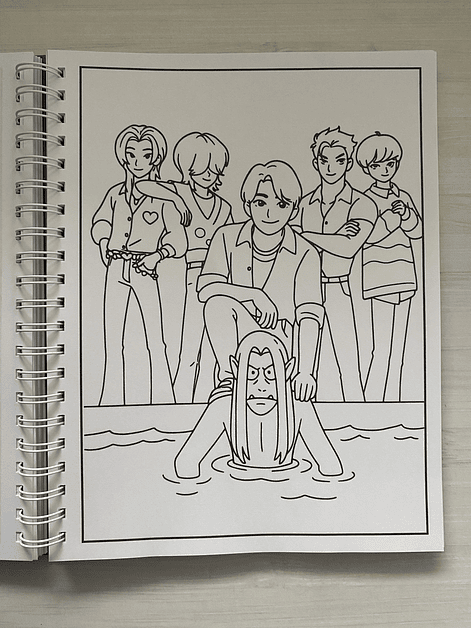 Libro para colorear “KPop Demon Hunters” 8