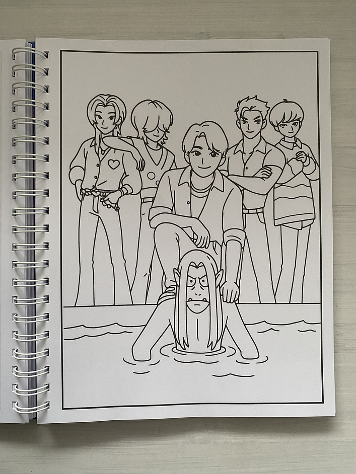 Libro para colorear “KPop Demon Hunters” 8