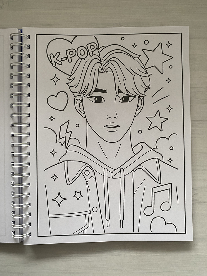 Libro para colorear “KPop Demon Hunters” 10