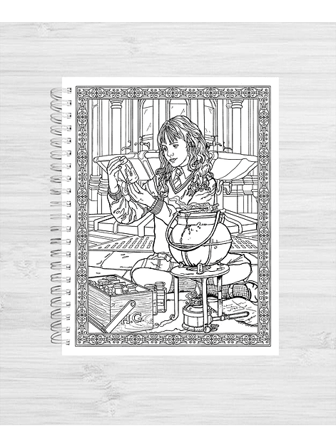 Libro para colorear Harry Potter y su mundo mágico 4