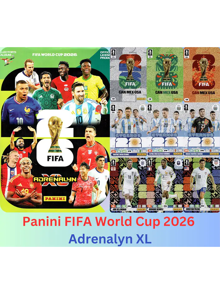 CARTAS Adrenalyn XL FIFA World Cup 2026, Canada / Mexico / USA Panini en PDF 9
