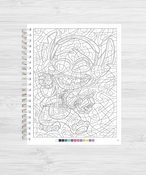 Libro para colorear "STITCH 300%" 