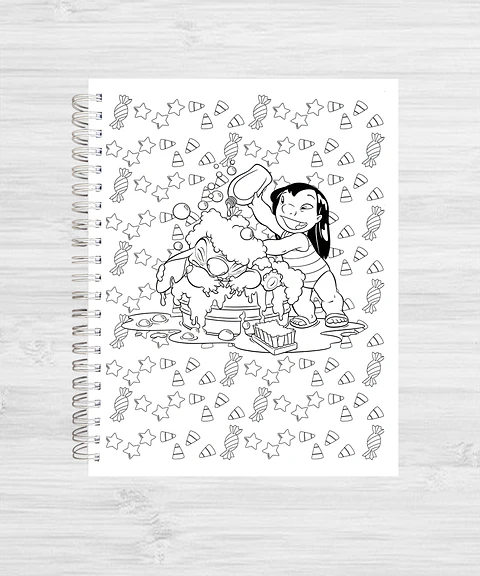 Libro para colorear "STITCH 100%" 