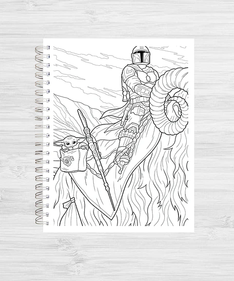 Libro para colorear "GROGU 100%"