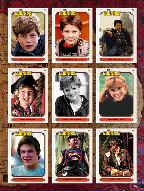 The Goonies coleccionador cards PDF 2
