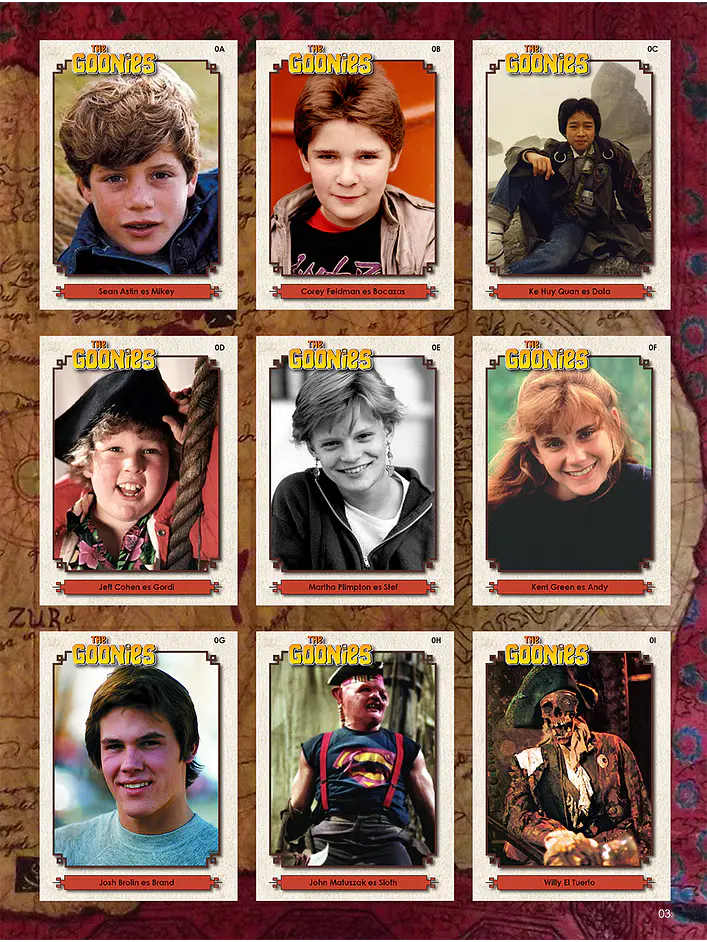 The Goonies coleccionador cards PDF 2