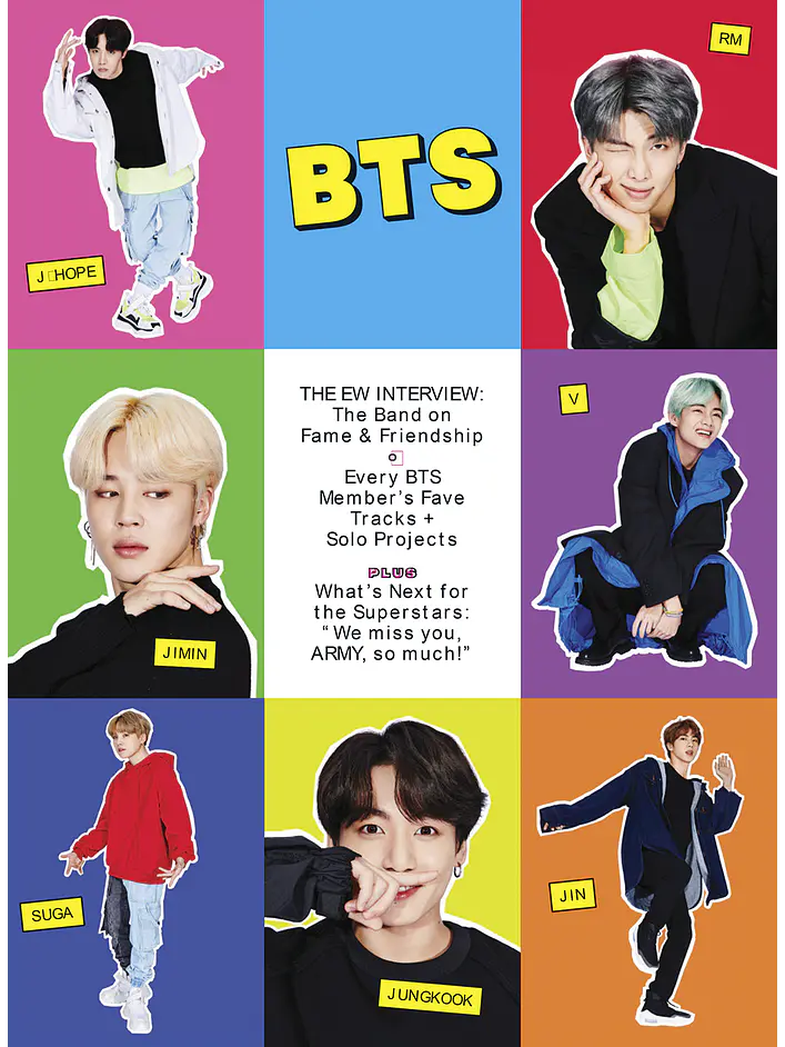 Revista BTS Entertainment Weekly Abril 2021 - Portada BTS (Coleccionable / ARMY) 2
