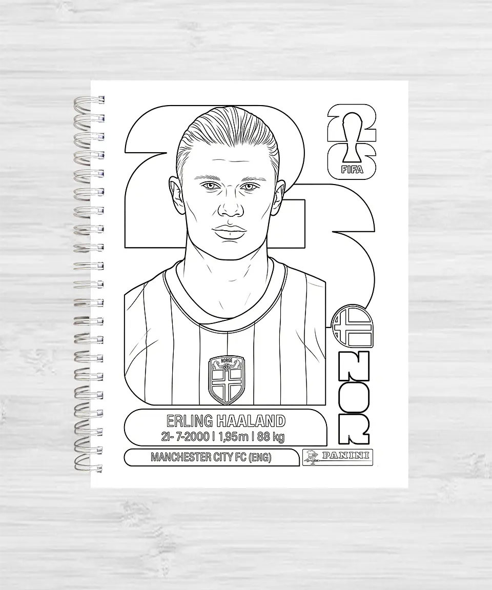  Libro para Colorear: Estrellas del Mundial 2026 4