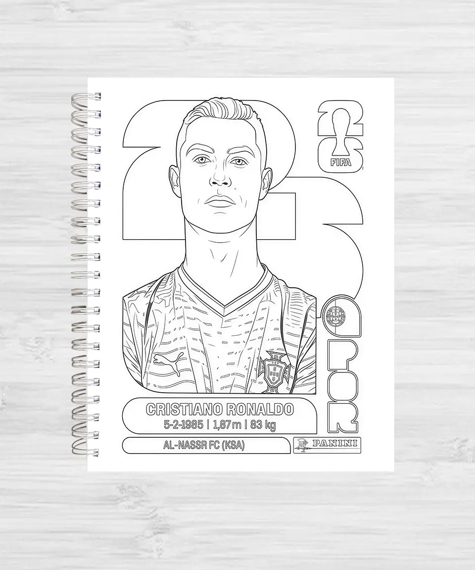  Libro para Colorear: Estrellas del Mundial 2026 3