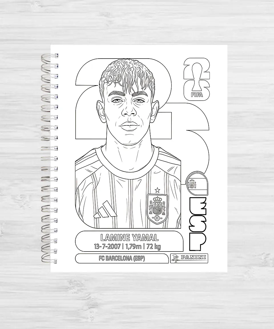  Libro para Colorear: Estrellas del Mundial 2026 7