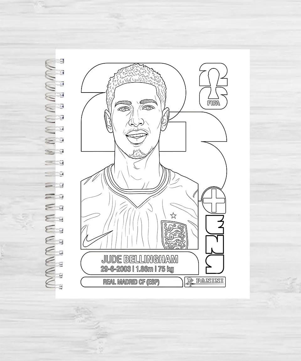  Libro para Colorear: Estrellas del Mundial 2026 5