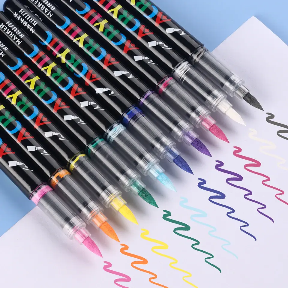 Set de Marcadores Acrílicos Brush de 80 Colores 3