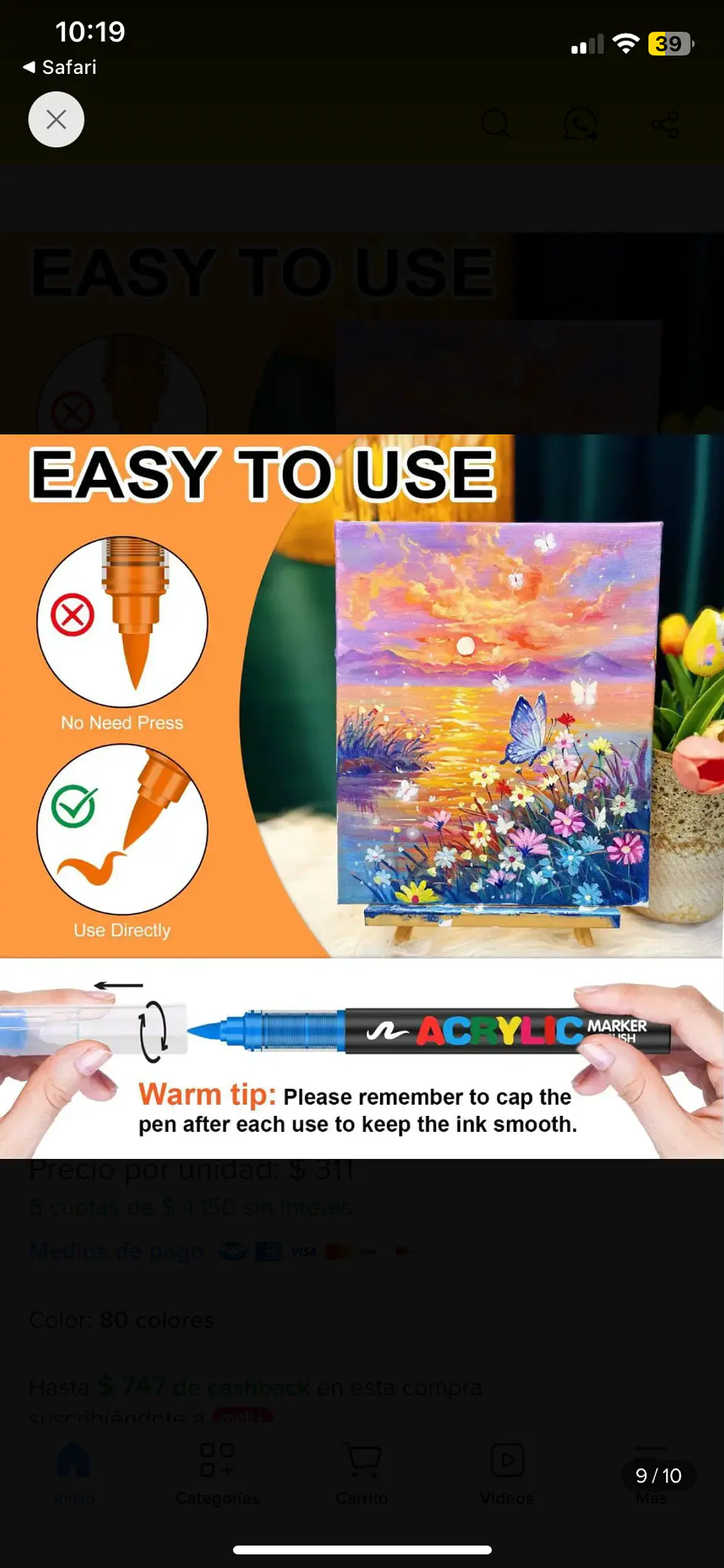 Set de Marcadores Acrílicos Brush de 80 Colores 5