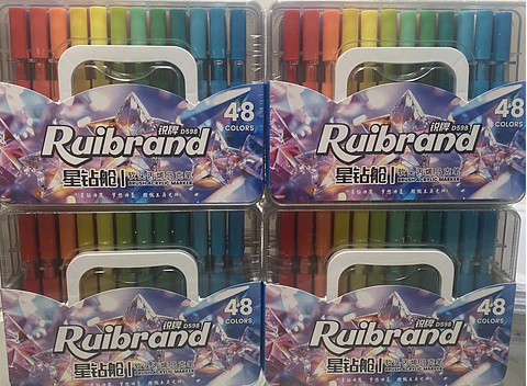Marcadores Acrílicos RuiBrand de 48 Colores