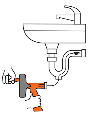 Destapacaños de 7.6 m para taladro, con mango, Truper 12280