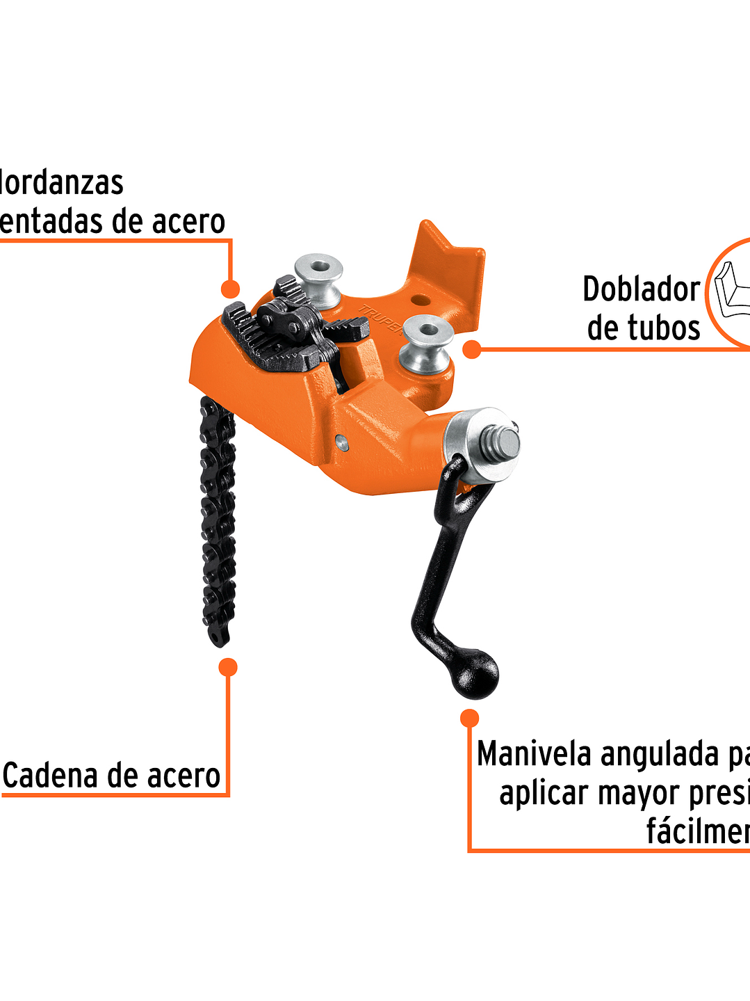 Prensa de cadena para tubo 2-1/2