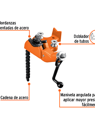 Prensa de cadena para tubo 2-1/2